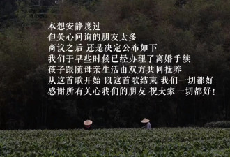 李亚鹏官宣离婚，和海哈金喜和平分手，离婚原因不是缺钱