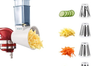 4.5 折，适用于 KitchenAid 搅拌机的 Airpro 切片机/切碎机附件