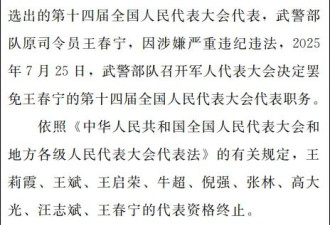 涉严重违纪违法,4名将领被罢免人大代表原因披露