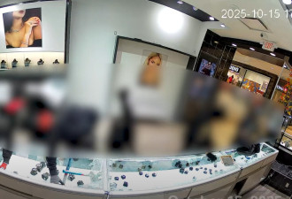 砸碎橱窗、袭击保安！UpperCanada商场10万珠宝追回1人在逃
