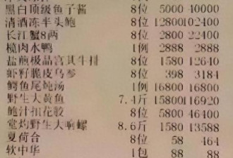 儿子1顿饭吃掉90多万元 父1夜输掉1亿元