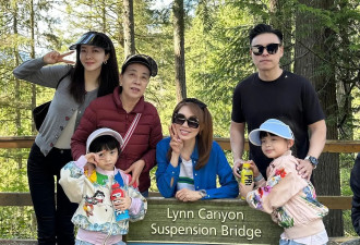 熊黛林和婆家人旅游，百亿婆婆同框出镜，大姑姐郭可盈很漂亮
