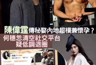 港媒曝陈伟霆何穗为公司冲喜！传英皇负债166亿