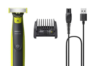 8 折, 飞利浦 OneBlade 360​​ 面部、干湿两用、修剪、修边和剃须