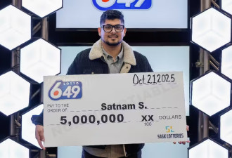 一夜暴富！加拿大新手爸爸辛格喜中500万头奖！之前几乎不买彩票