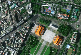 每条街道都清晰可见,看卫星视角下的中国台湾省