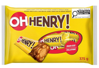 限时6.7 折，OH HENRY!零食大小的万圣节独立包装巧克力棒