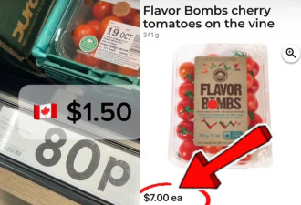 震惊！加拿大人展示英国伦敦的食品"有多便宜"