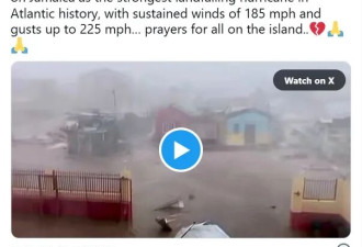 3750名加国人恐慌！史上最强的飓风登陆 多人死亡！