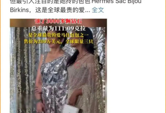 爱马仕镶3025颗钻，她的人生比这更璀璨