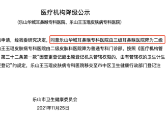 连续出现亏损 中国大批医院正主动申请降级