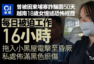 18岁女揭秘柬埔寨诈骗园：3米高墙 电击酷刑 比电影更恐怖