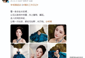 美神降临！杨幂穿30多斤礼服裙亮相活动，盘发造型太绝了