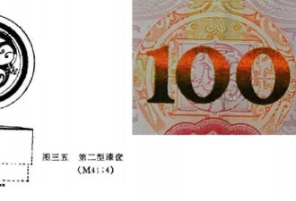 青川出土战国漆器凤鸟图案，与100元人民币装饰纹样高度相似！
