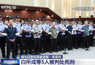 缅北电诈四大家族 白所成家族五人被判死刑