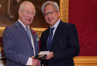 黄仁勋获颁“工程界诺贝尔奖” 英王警告AI风险