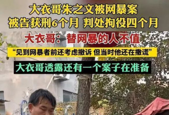 大衣哥案终于判了，前儿媳陈亚楠终于付出了惨痛代价
