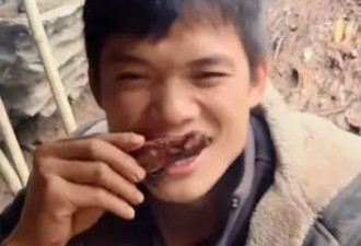 张家界荒野求生选手抓到野猪 网友：丢的骨头都比其他选手食物好