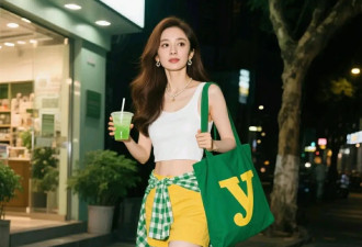 杨幂的 “色彩碰撞 + 单品叠搭” 穿搭