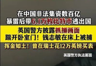 携近500亿元比特币出逃,钱志敏英国被判11年8个月