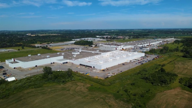 Aerial view of the CAMI Assembly Plant 