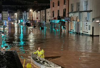 风暴吹袭欧洲：英国多地水浸 葡萄牙3死数十伤