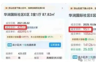 血亏300万！420万的房如今只能卖到90万