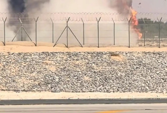 印度光辉战机坠毁画面 目击者：坠毁后腾起蘑菇云