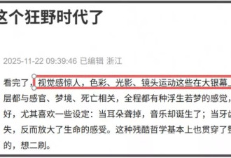 《狂野时代》首波口碑出炉！观众直呼看不懂