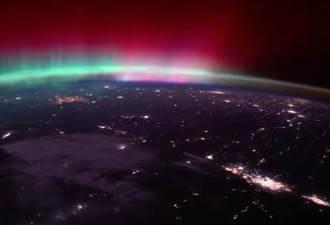 从太空看北极光！美国宇航员分享壮丽画面