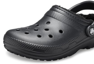 黑五8.4 折，Crocs 中性经典带衬里木屐穆勒鞋