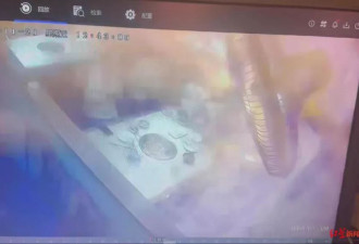 火锅店内店员倒液体瞬间起火，男子双手二度烫伤