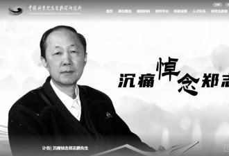 中国的重大损失 他去世了 官网已变黑白
