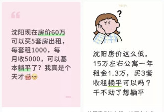 抄底20套东北老破小，靠收租能躺平吗