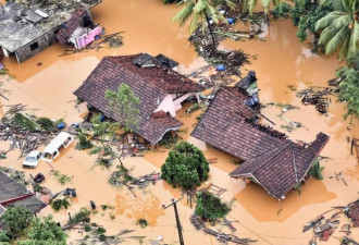 极端天气已致斯里兰卡390人死亡....