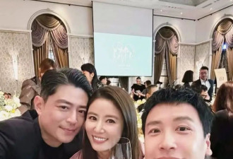 林心如霍建华夫妇参加邱泽婚礼，合照太多