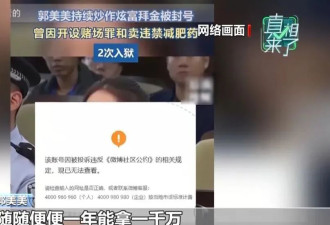 2次入狱女网红，扬言1年拿1000万 ....