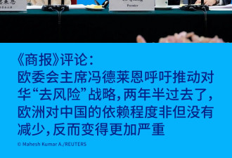 德语媒体：欧洲正在为对华依赖付出高昂代价