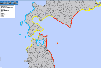 日本深夜7.6级地震 发海啸警报 北海道撤离3650人