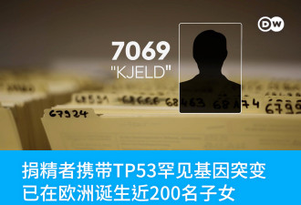 捐精者携带罕见基因疾病 在欧洲诞下近200名子女