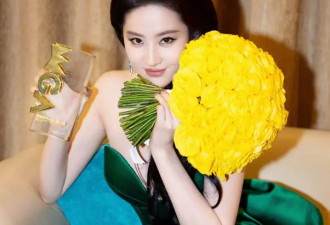 刘亦菲太丰满，真空穿抹胸裙都兜不住好身材，我感慨资本太会选人
