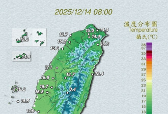 最强冷空气发威 台湾冻番薯 最冷时间曝光