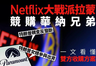 网飞大战派拉蒙 敌意收购登场 世纪并购全解析