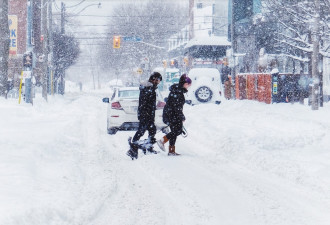 加拿大天气乱套了：冬季风暴、暴雨和大雪同时冲击加拿大各地