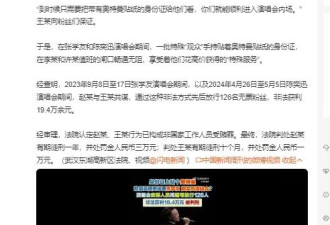 两演唱会安保用暗号放行126人获刑 构成非国家工作人员受贿罪