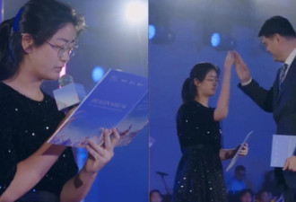 姚明15岁女儿身高近两米 一口流利英语现身