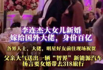 大女儿结婚仅送30万车,却将全部身家上交利智,李连杰偏心太明显