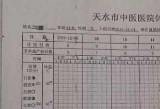 甘肃天水61岁女子痔疮手术后9天离世,家属质疑术后诊疗不全面
