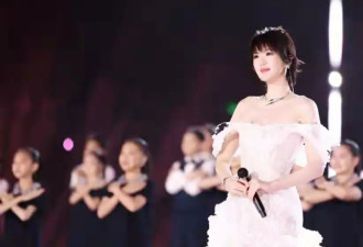 华为二公主姚安娜献唱，哈佛学霸归国进演艺圈，一字肩水晶裙太美