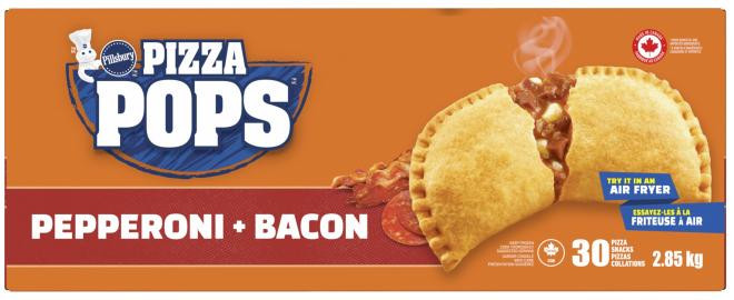 Pillsbury - Pizza Pops Pepperoni + Bacon - 30 count - Front